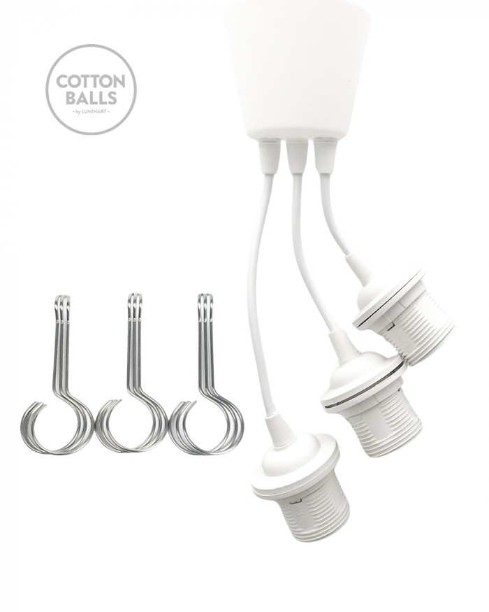 Suspensión triple (pvc) BLANCO