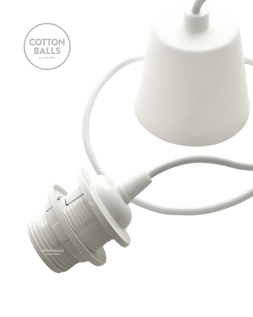 Suspensión simple (pvc) BLANCO