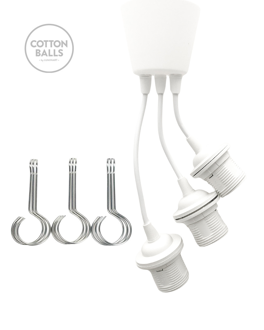 Suspensión triple (pvc) BLANCO