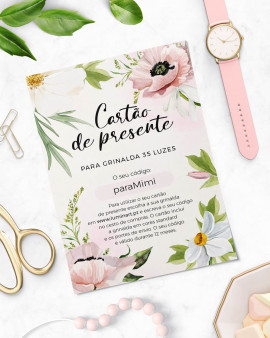 Tarjeta de regalo Pink Flowers