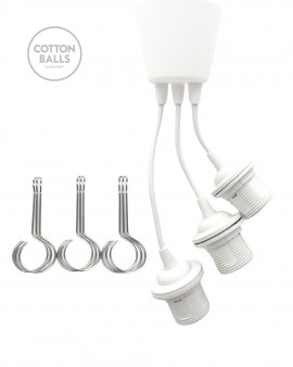 Suspensión triple (pvc) BLANCO